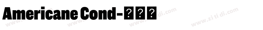 Americane Cond字体转换